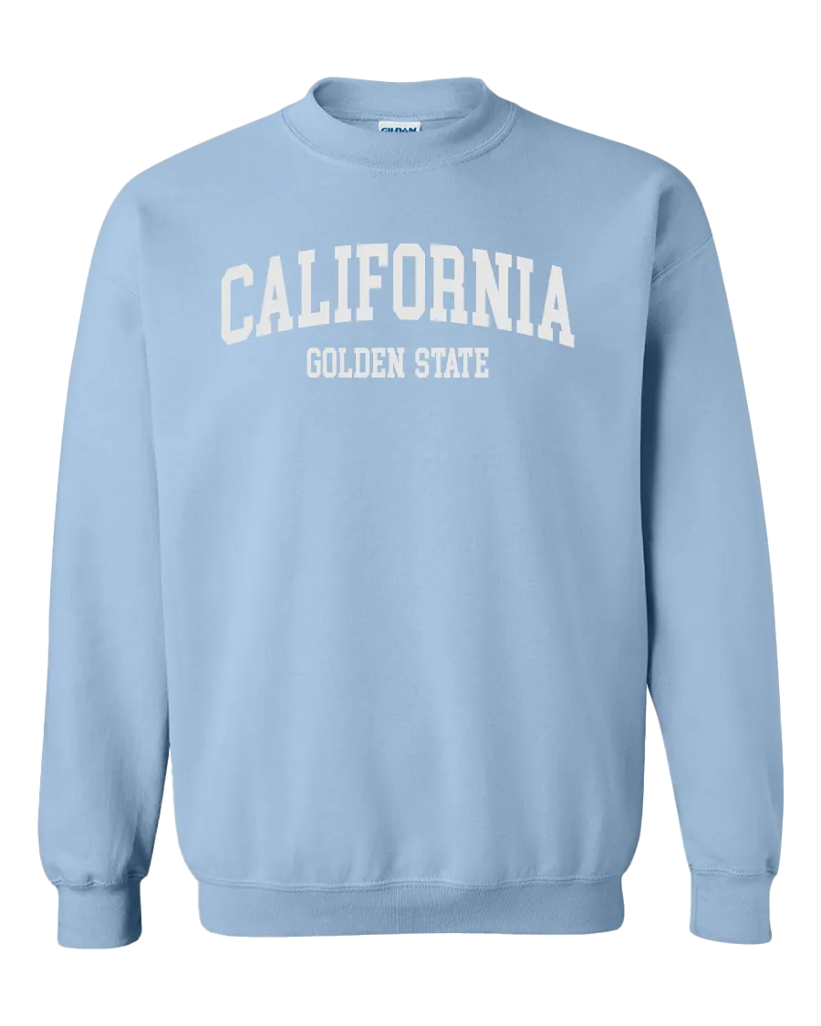 California Arch Crewneck Sweatshirt - Light Blue