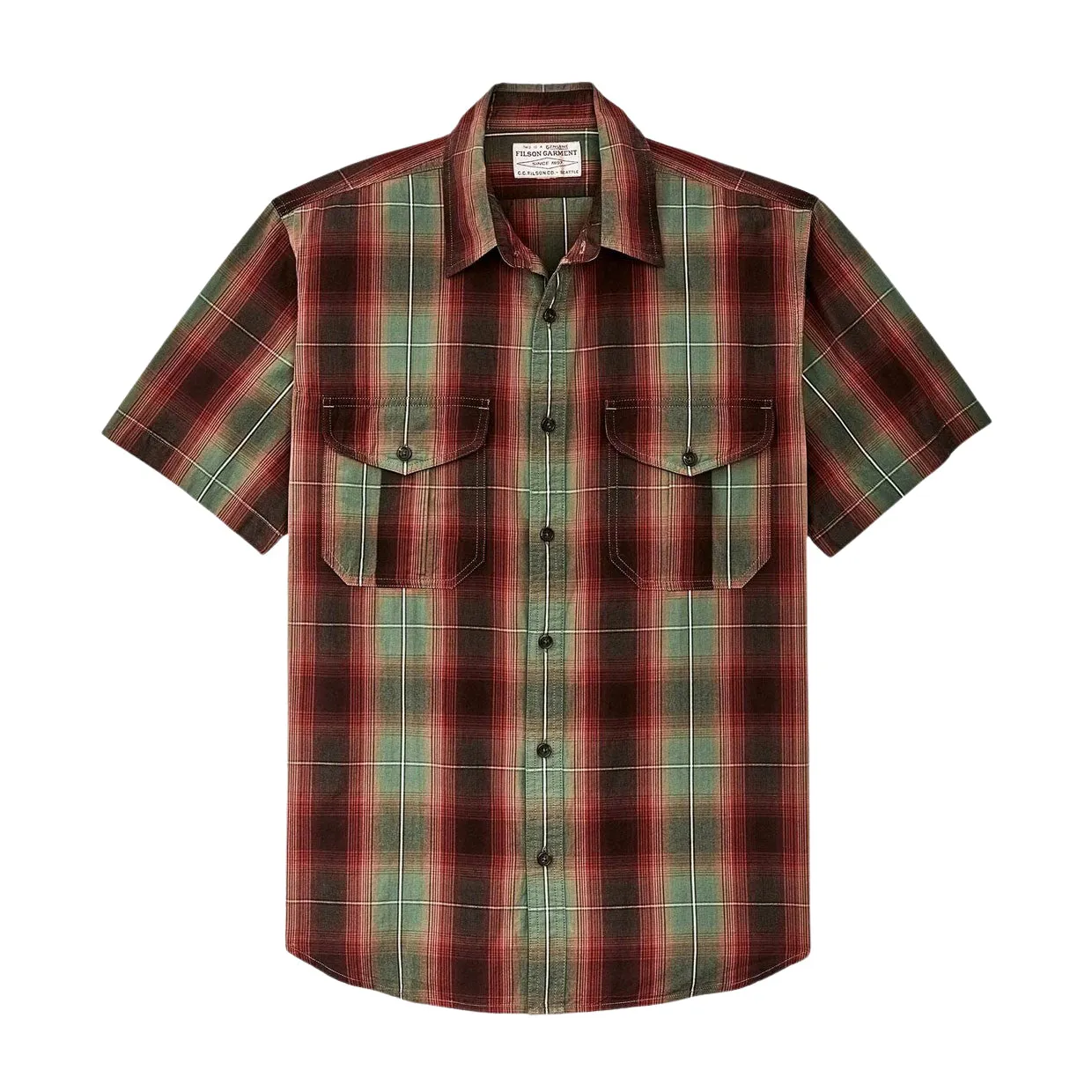 Camicia Uomo Filson Washed Feather Cloth Multicolor