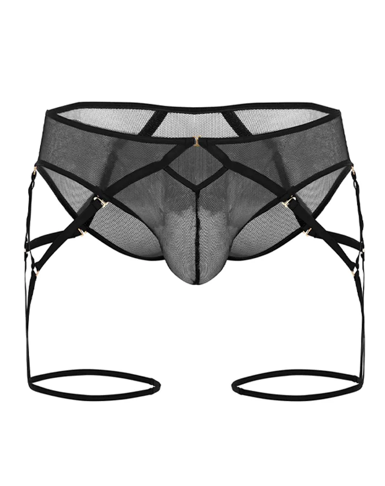 Candyman 99625 Mesh Garter Briefs