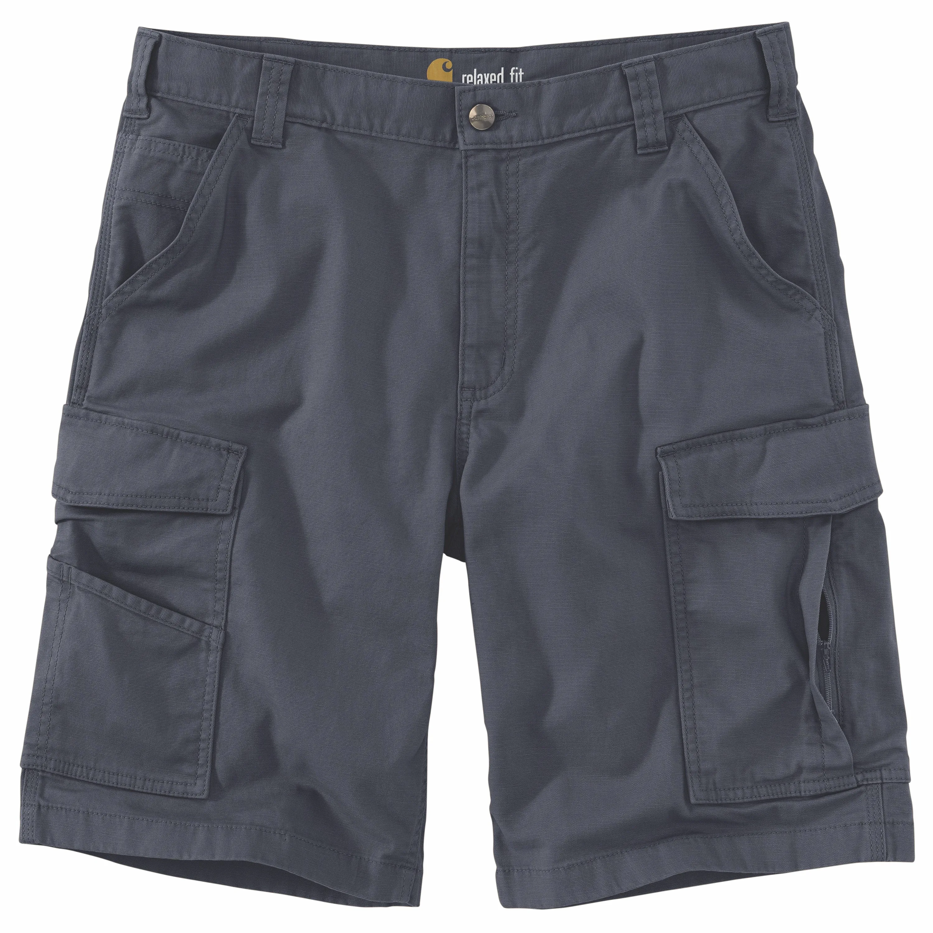 Carhartt Men's Rugged FlexÂ® Relaxed Fit Canvas Cargo Work Short_Bluestone