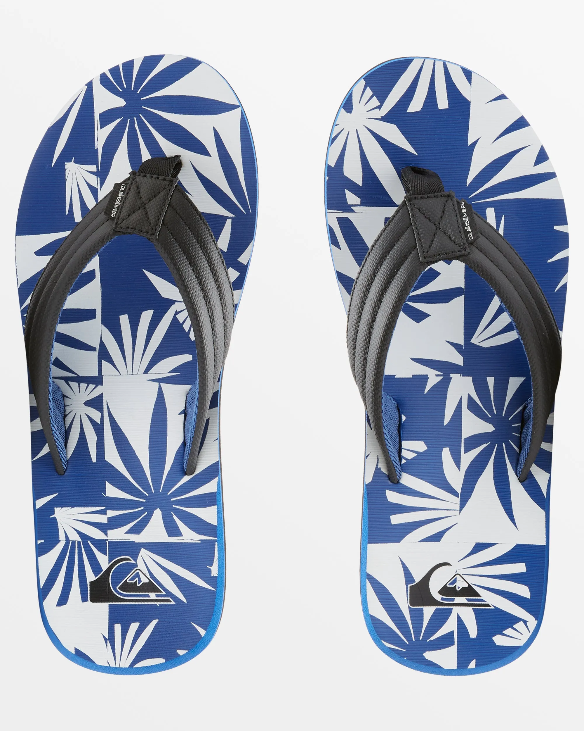 Carver Print Sandals - Black/Blue/White