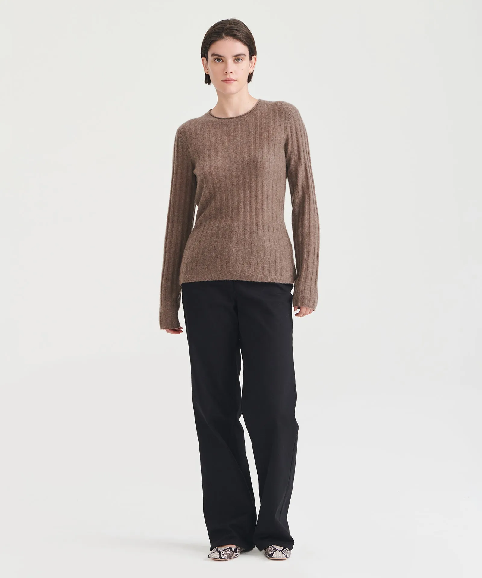 Cashmere Ribbed Sweater