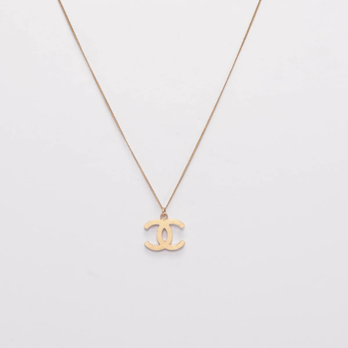 Chanel Gold Baguette Crystal CC Necklace