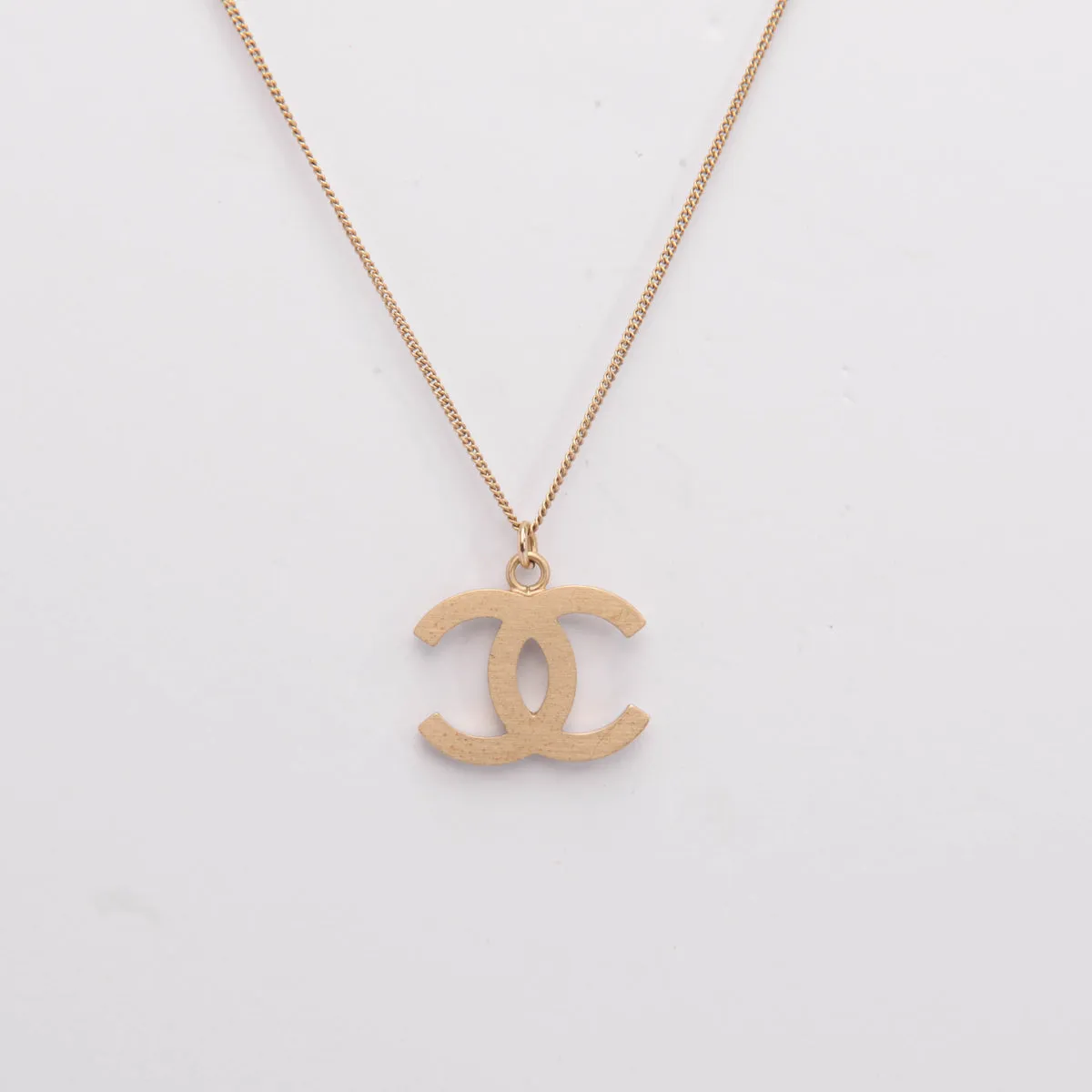 Chanel Gold Baguette Crystal CC Necklace