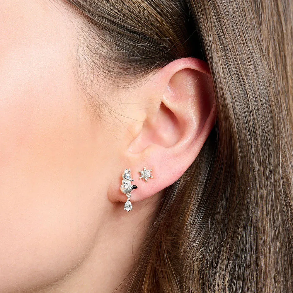 CHARM CLUB SINGLE FOX STUD EARRING