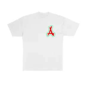 CLASSIC A TEE WHITE (WATERMELON)