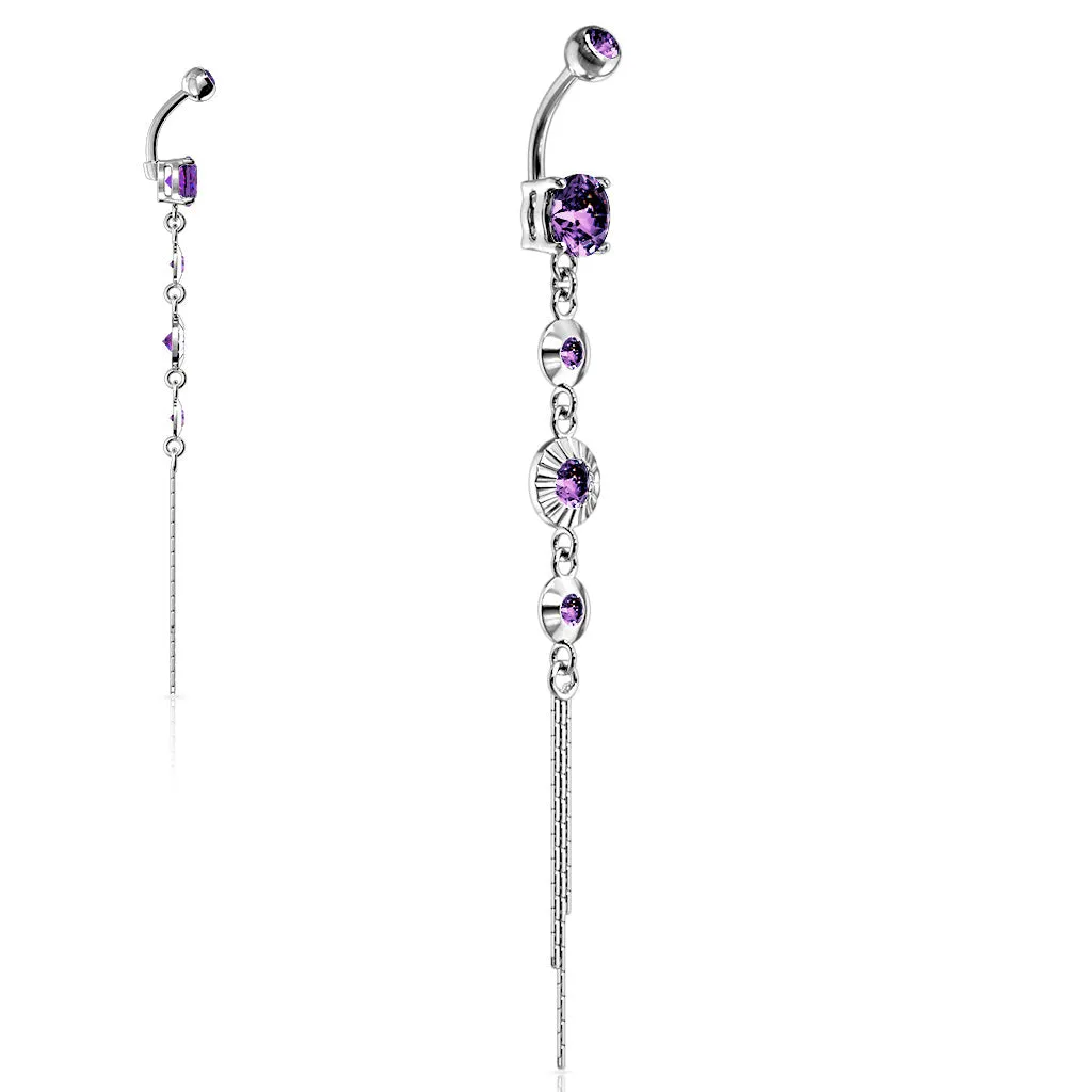 Classico Vintage Drop Chain Belly Bar