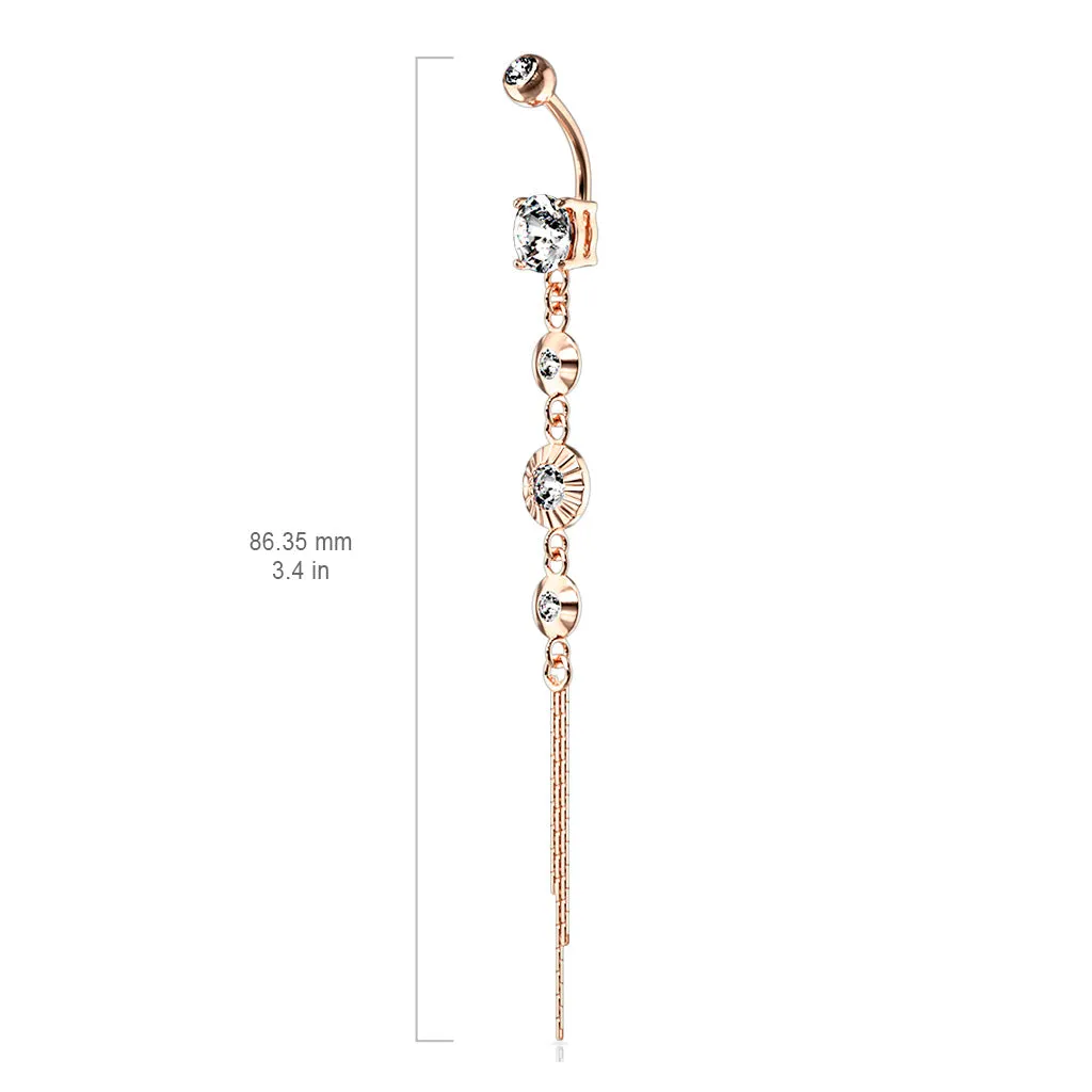 Classico Vintage Drop Chain Belly Bar