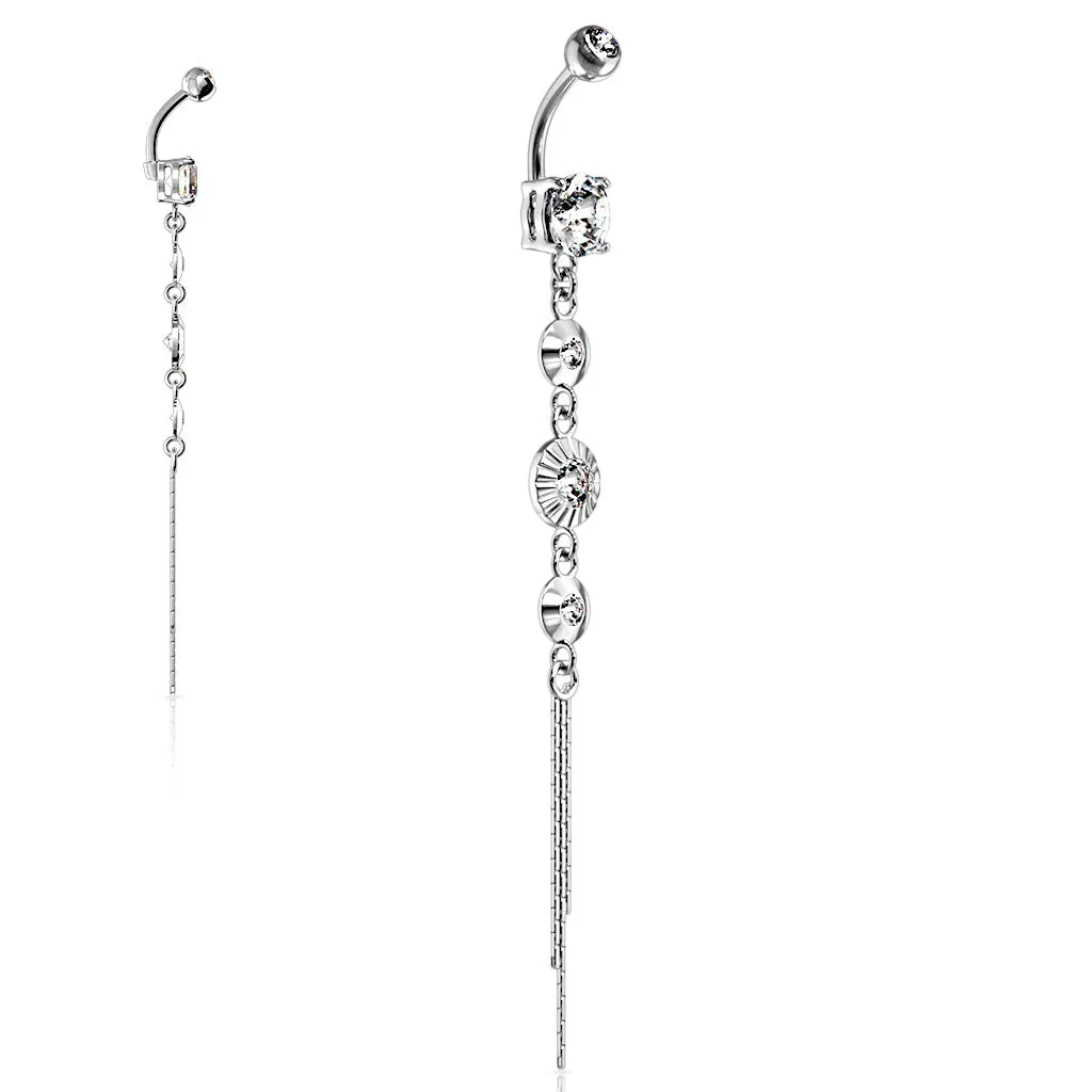 Classico Vintage Drop Chain Belly Bar