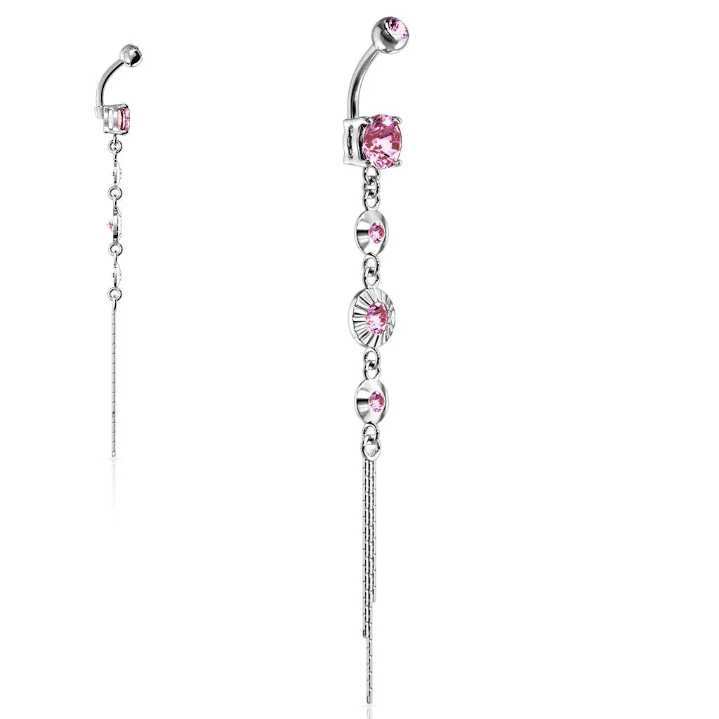 Classico Vintage Drop Chain Belly Bar