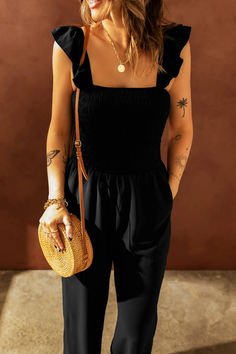 Classy Black Wide Leg Jumpsuit