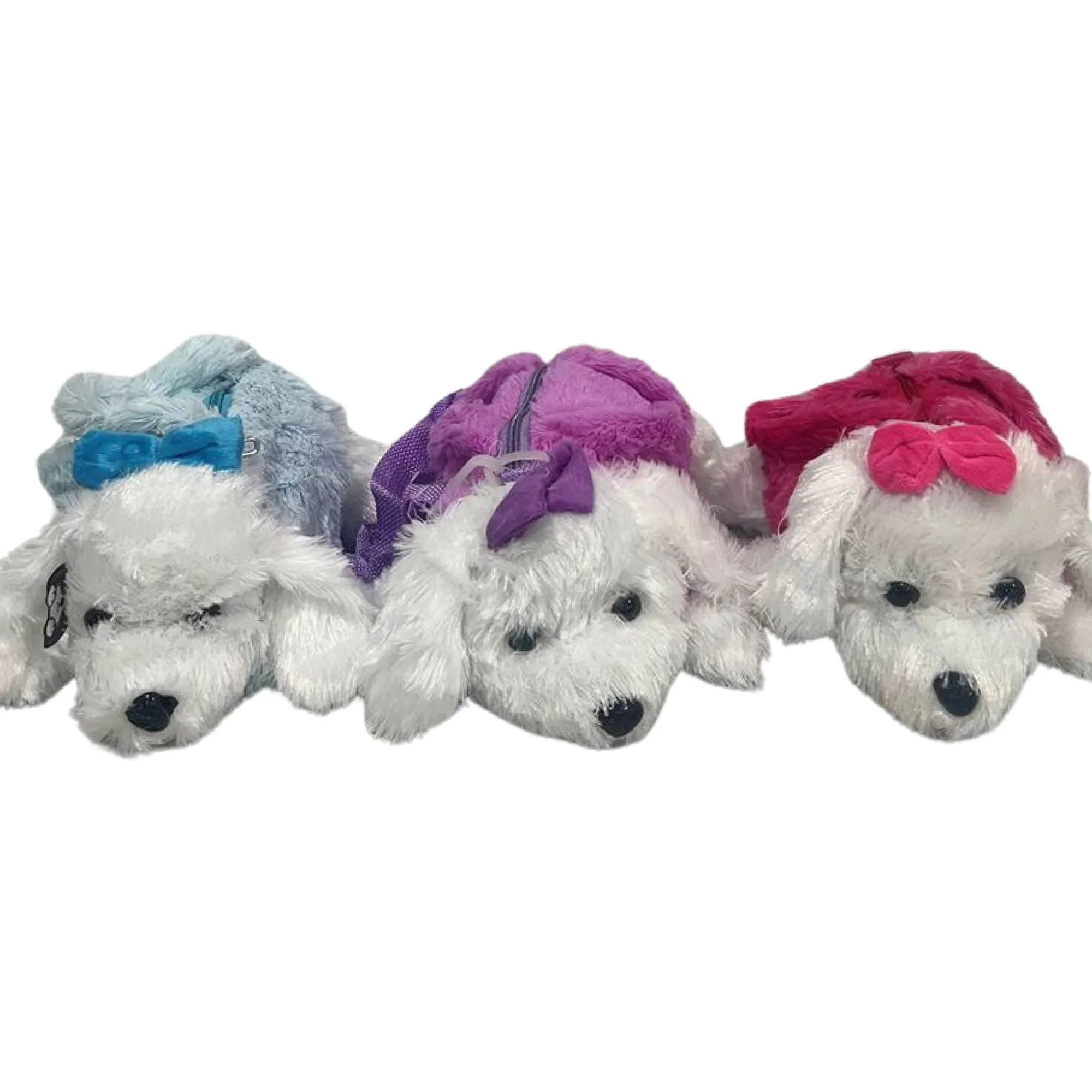 CLEARANCE KIDS PLUSH DOG BAG (CASE OF 36 - $2.25 / PIECE)  Wholesale Plush Dog Crossbody Bag in Assorted Colors SKU: 9075-2-PLUSH-36