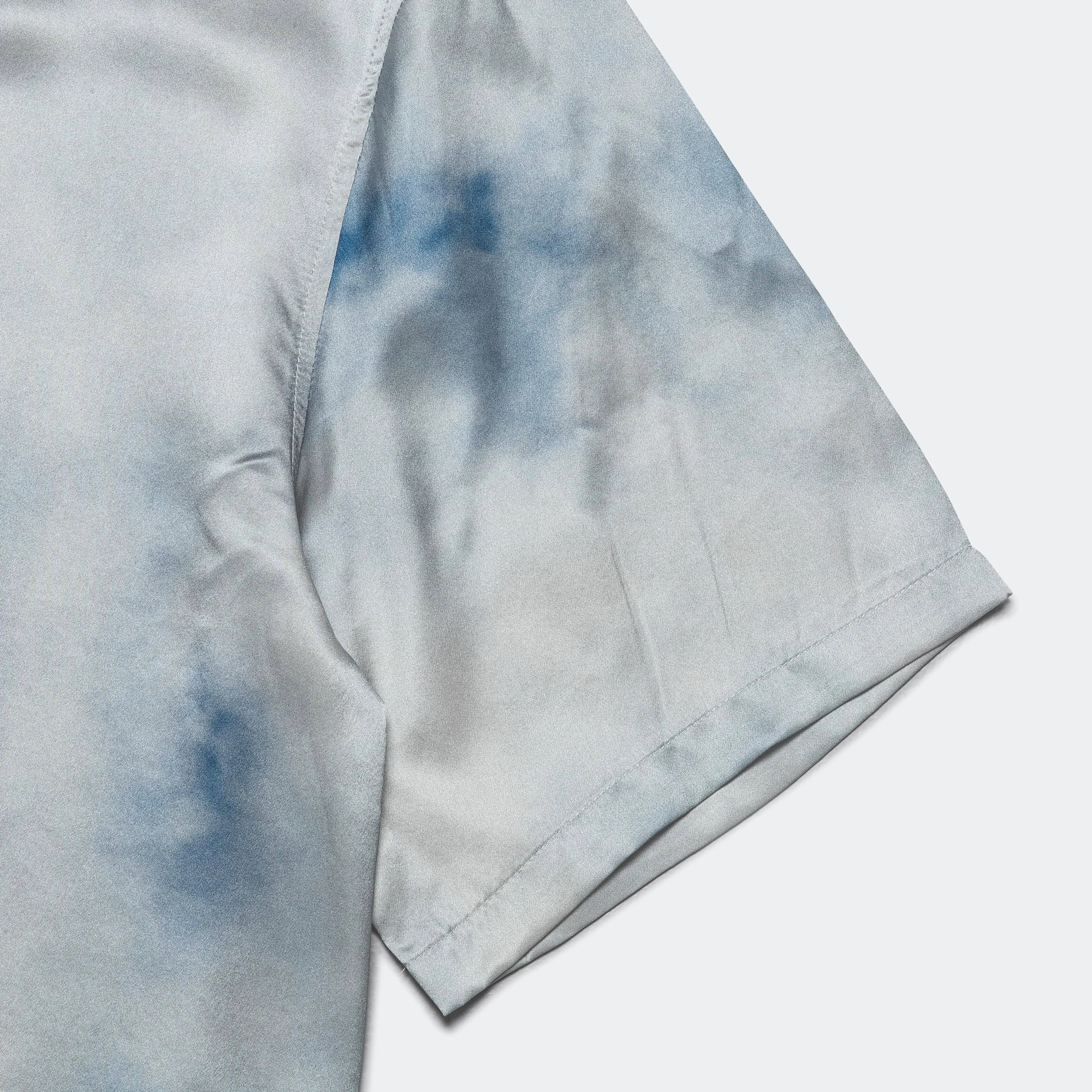 Cloud Silk Shirt - Ivory/Blue