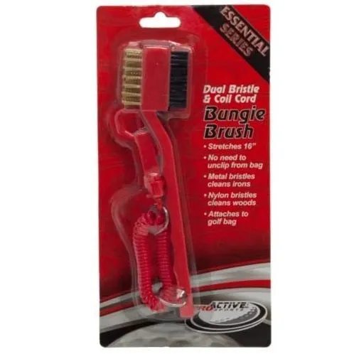 Club Brush Dual Bristle & Coil Cord Bungie Brush