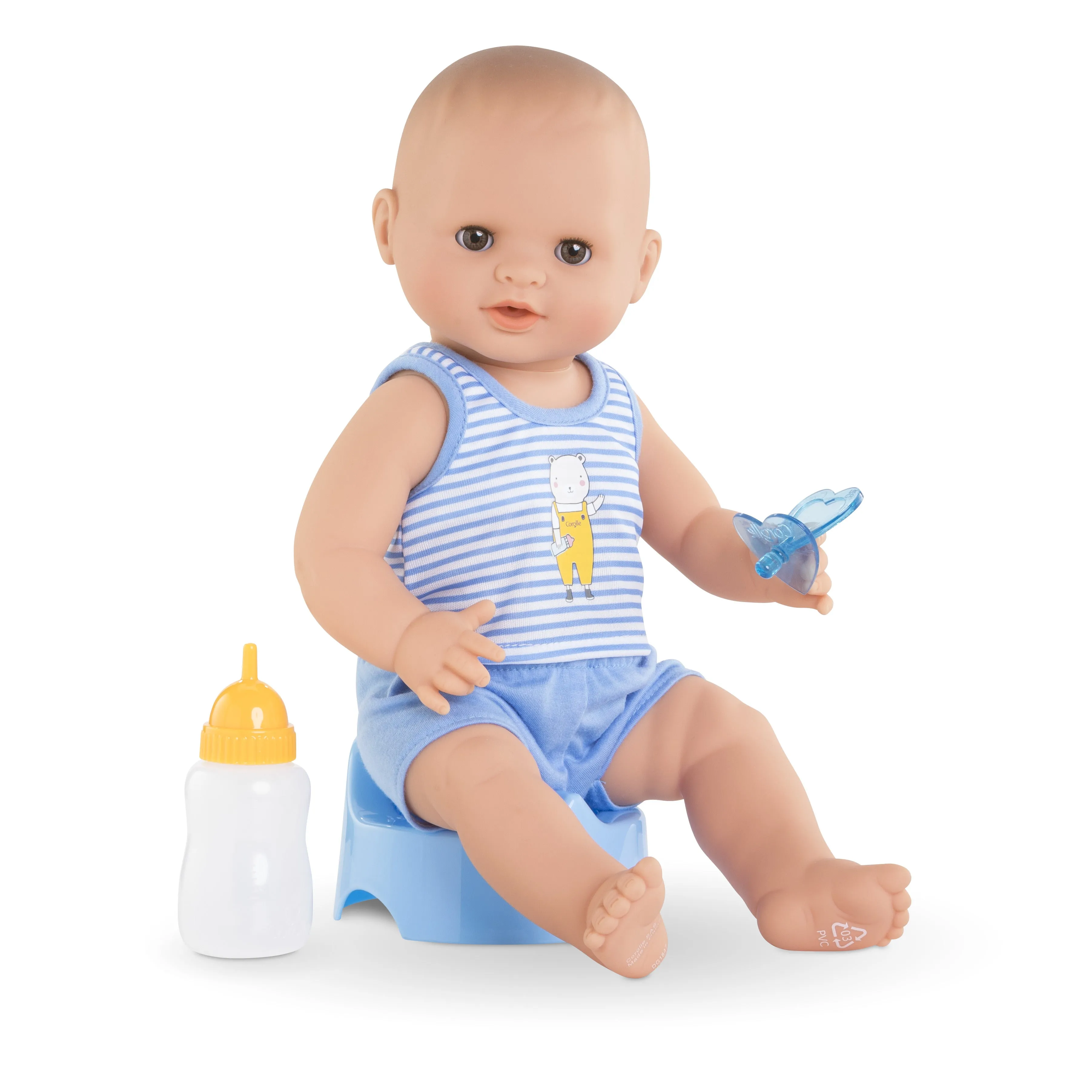 Corolle Drink-and-Wet Bath Baby 14 Doll - Paul