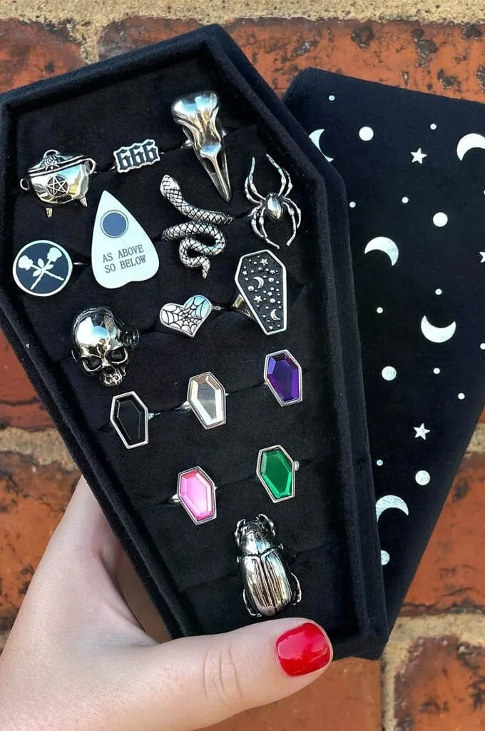 Cosmic Coffin Ring Tray Box