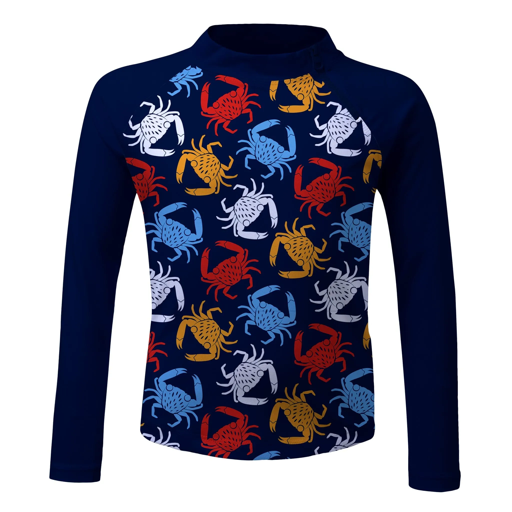 Crazy Crab Long Sleeve Zip Rashie