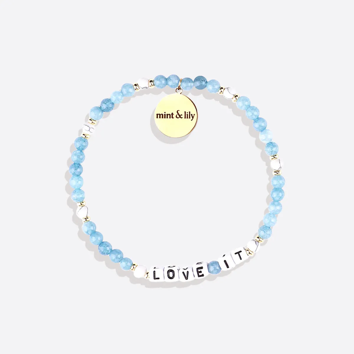 Custom Blue Stone Beaded Friendship Bracelet