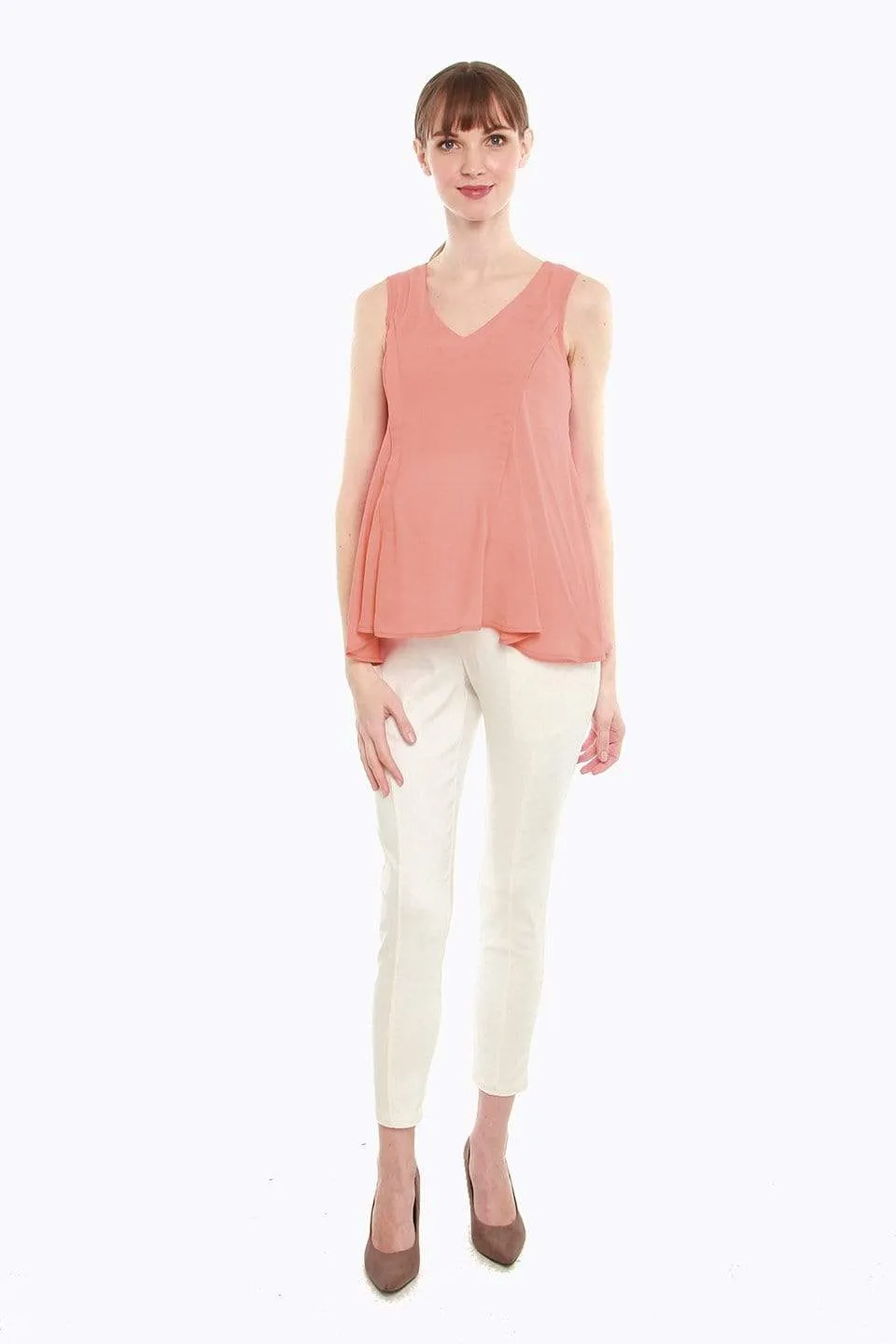 Cyrille Nursing Top Salmon