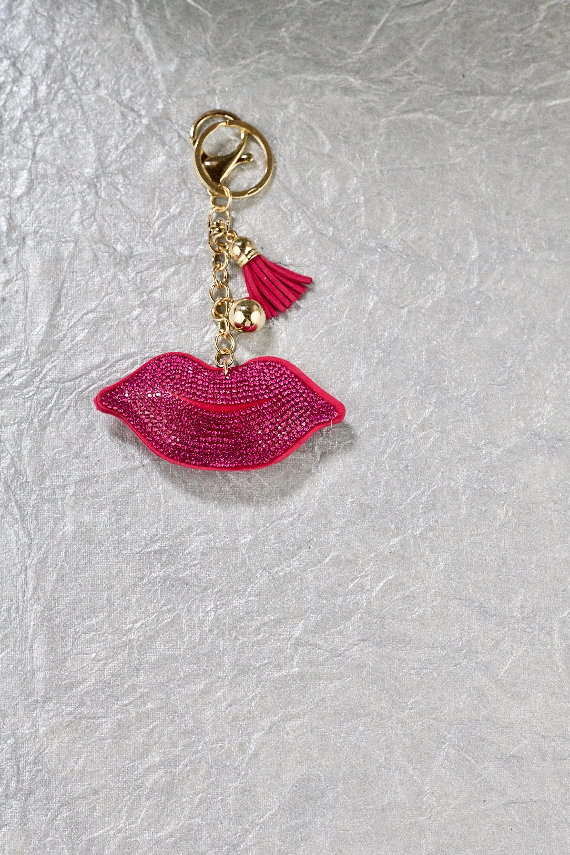 Diamanté Lips Keychain - 8 colours