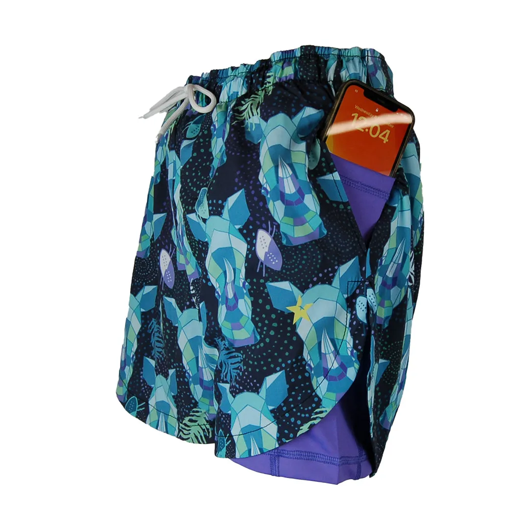 Double Layer Jazzy Shorts | Rhino