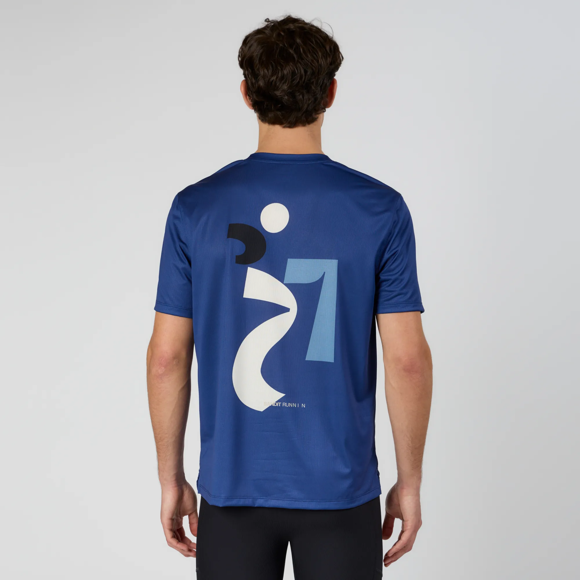 Drift™ Abstract Runner Performance Tee - Space Blue