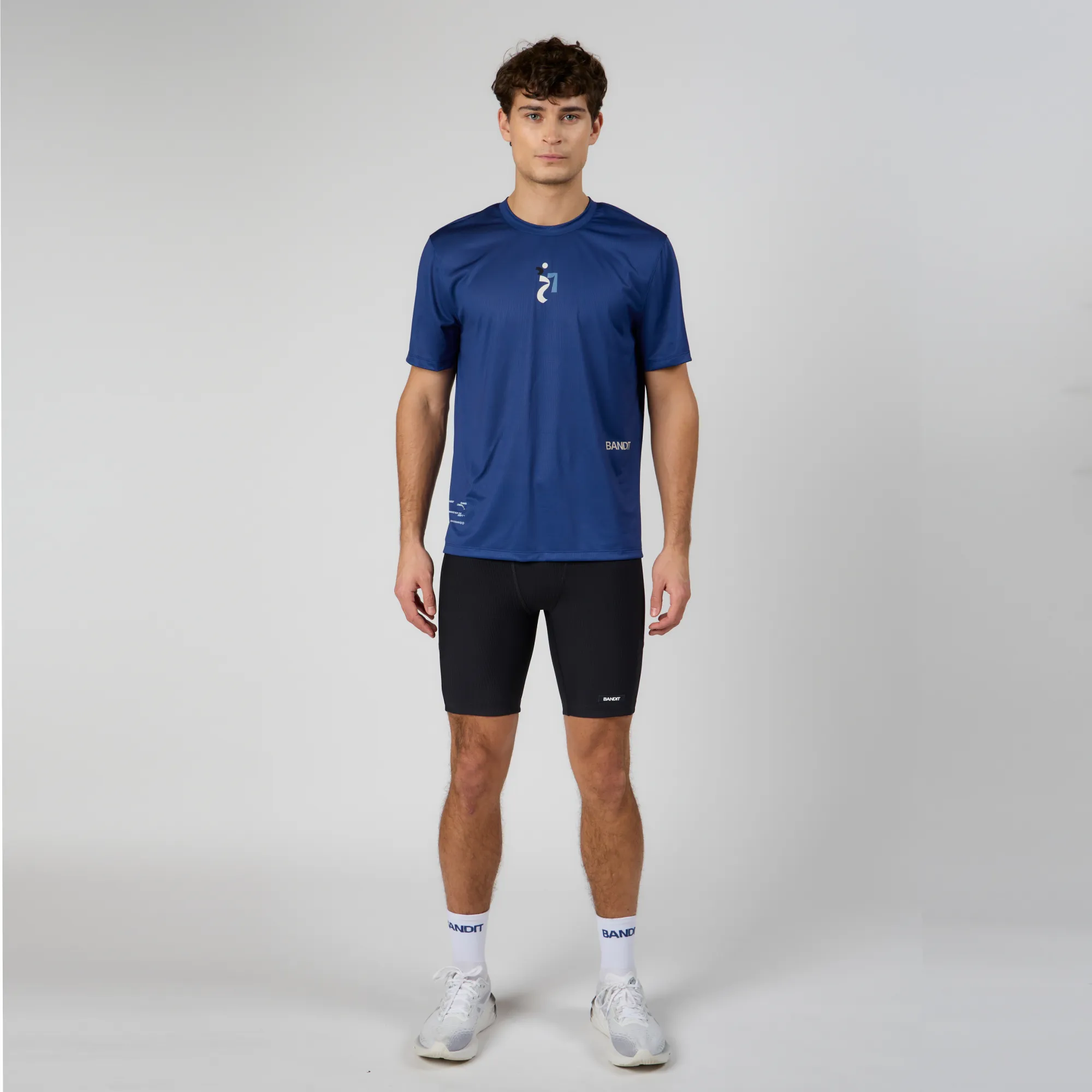 Drift™ Abstract Runner Performance Tee - Space Blue