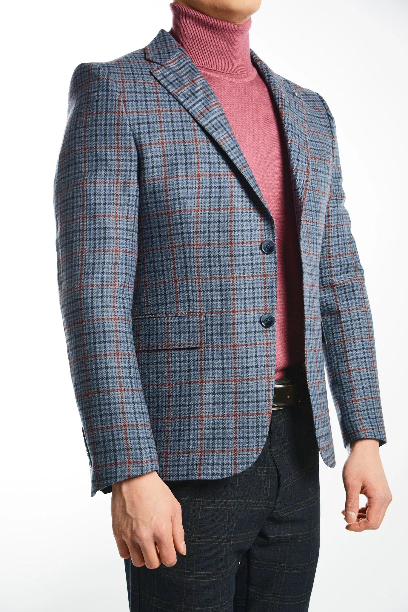 DT Windowpane Euro Sport Coat