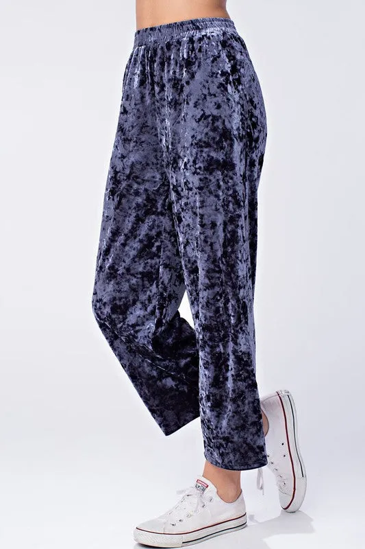 Dusty Blue Velvet Pants