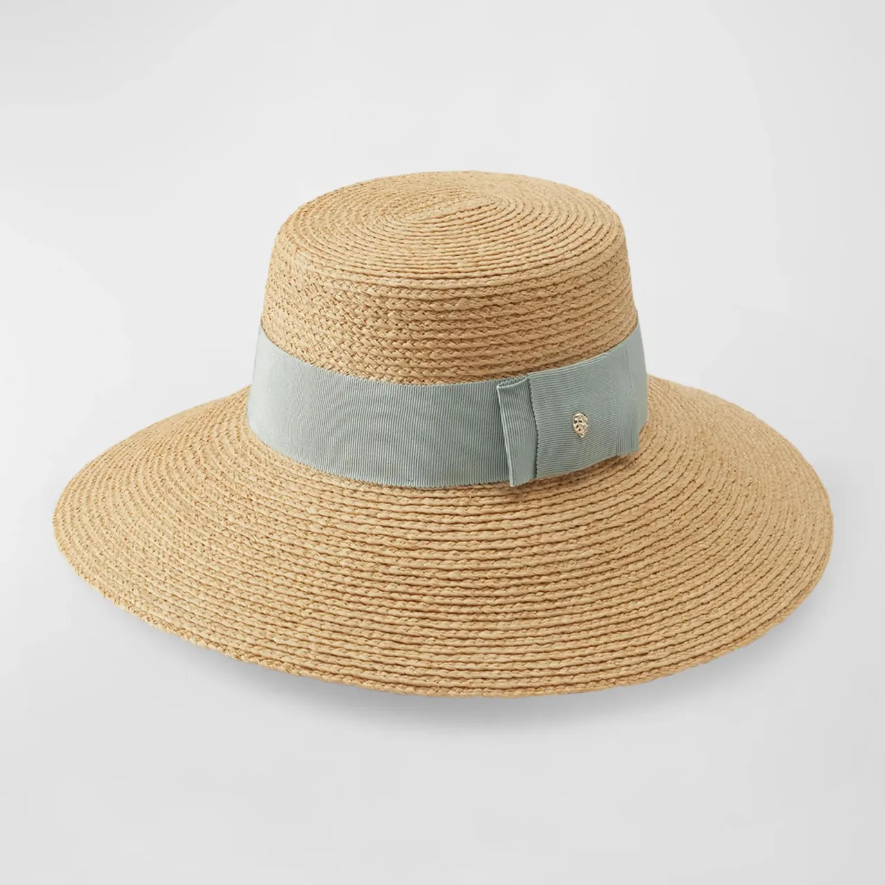 Easton Hat in Natural/Chalk Blue