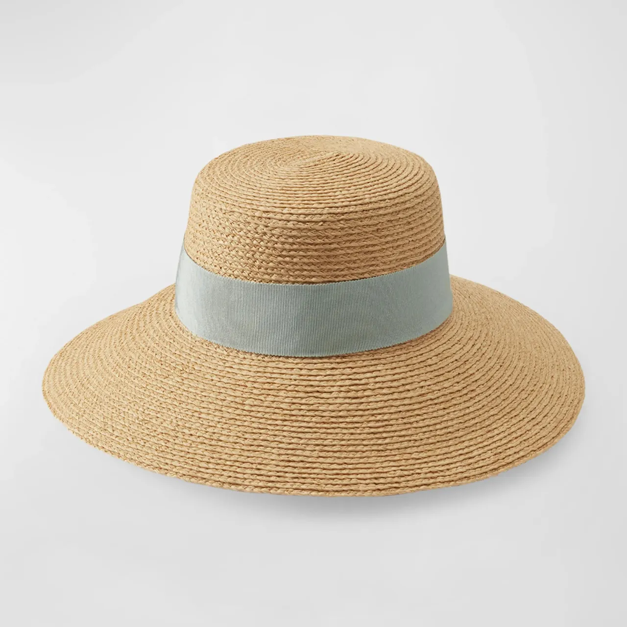 Easton Hat in Natural/Chalk Blue