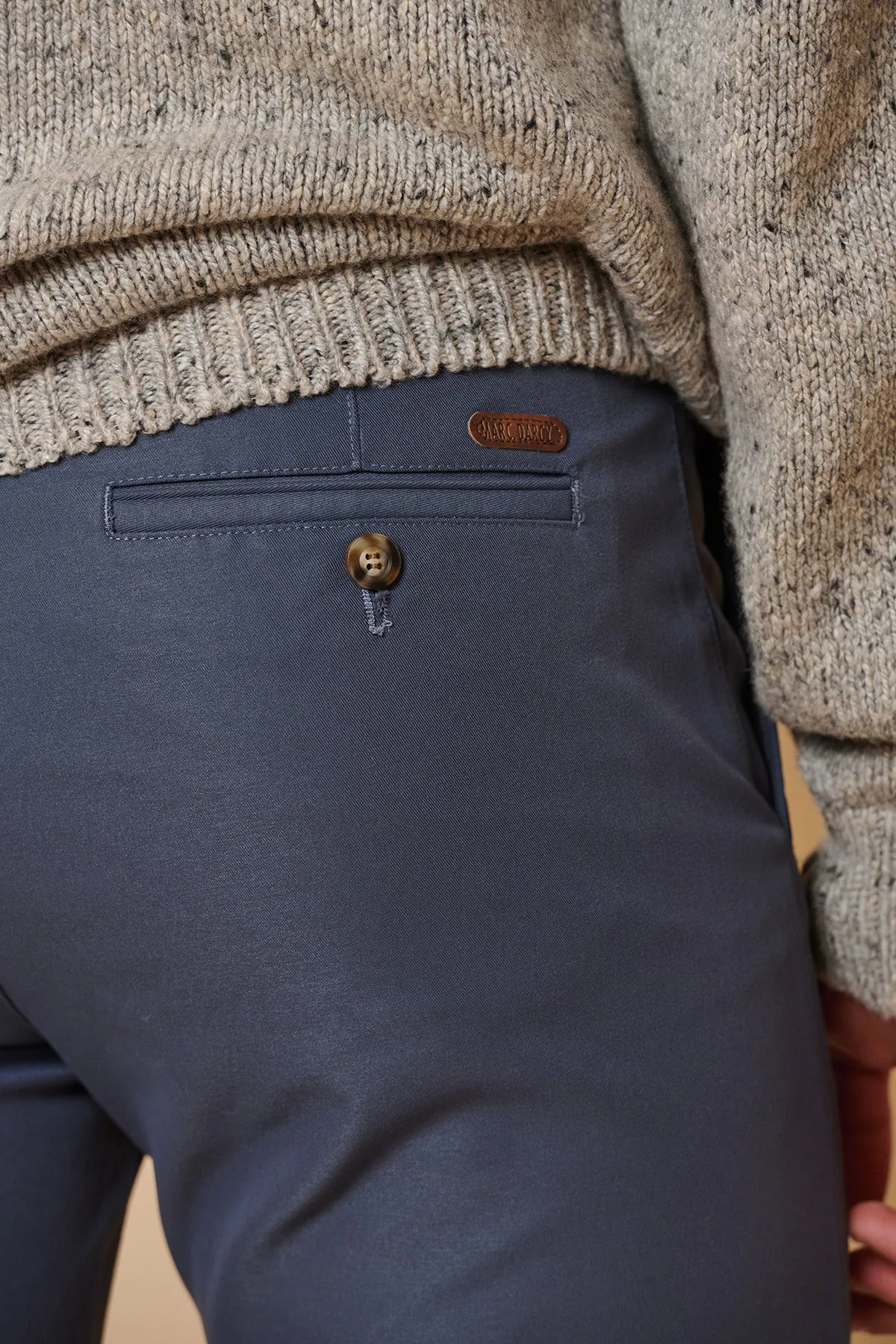 ENZO - Grey Blue Chinos