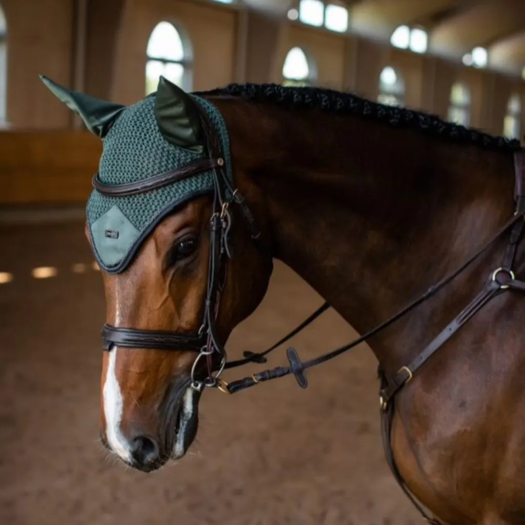 Equestrian Stockholm Ear Bonnet Sycamore Green FULL