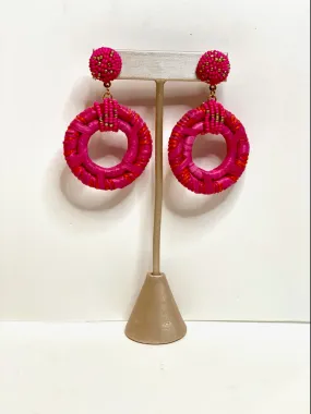 Estelle Earrings in Pink