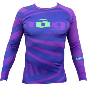 Exeter Long Sleeve Rank Rash Guard - Purple