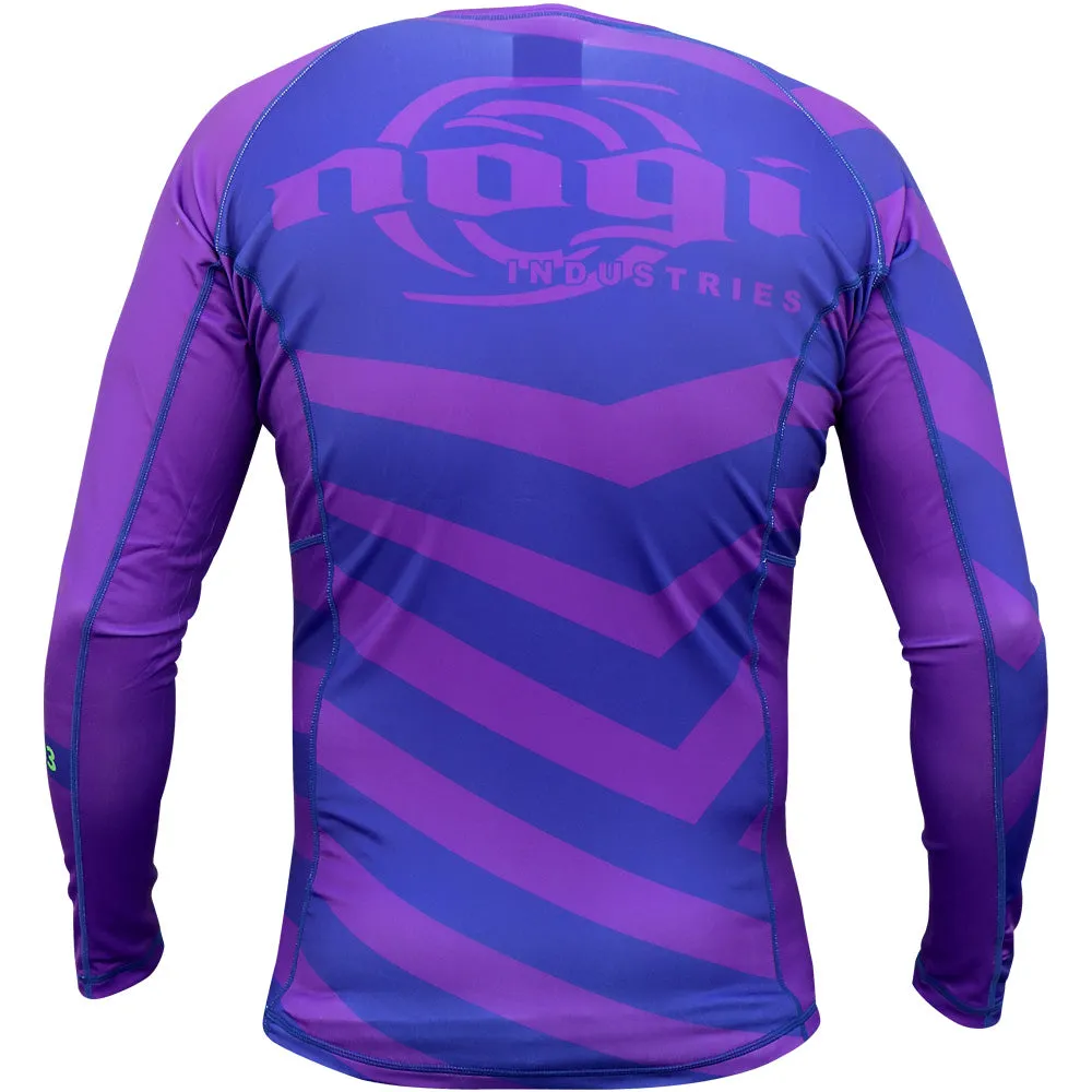 Exeter Long Sleeve Rank Rash Guard - Purple