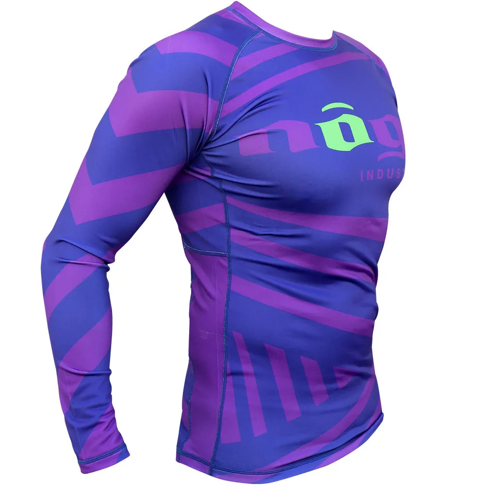 Exeter Long Sleeve Rank Rash Guard - Purple