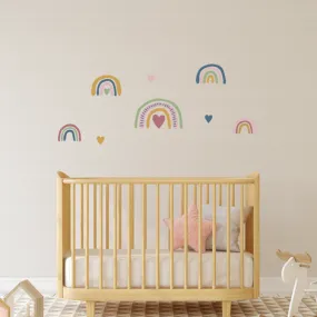 Fabric Wall Decals - Pink Rainbow