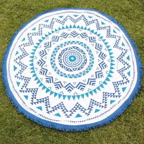 Final Sale - Belaza Round Beach Towel by Oh Lay