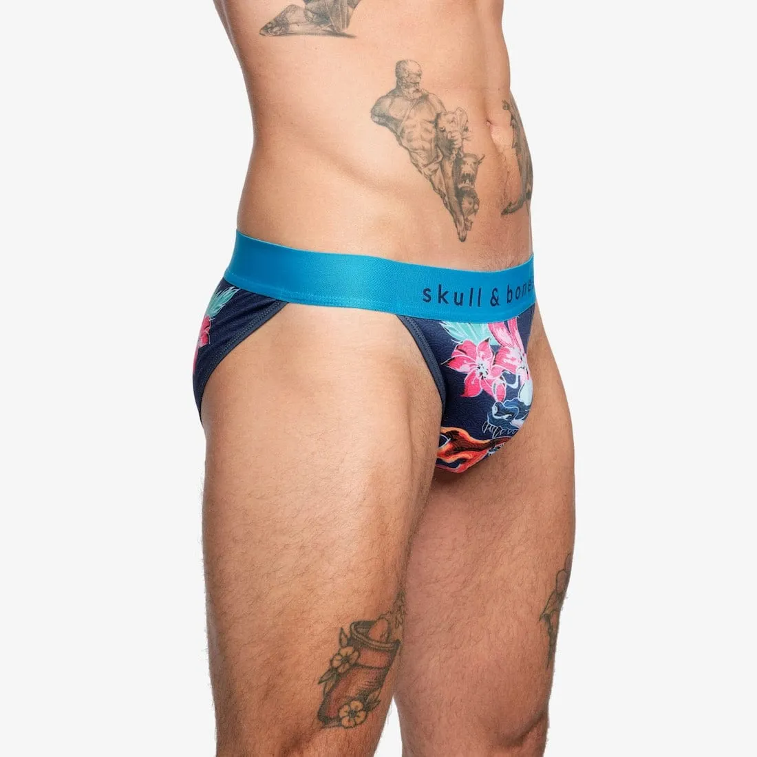 Fire Breathing Dragon Sport Brief Blue