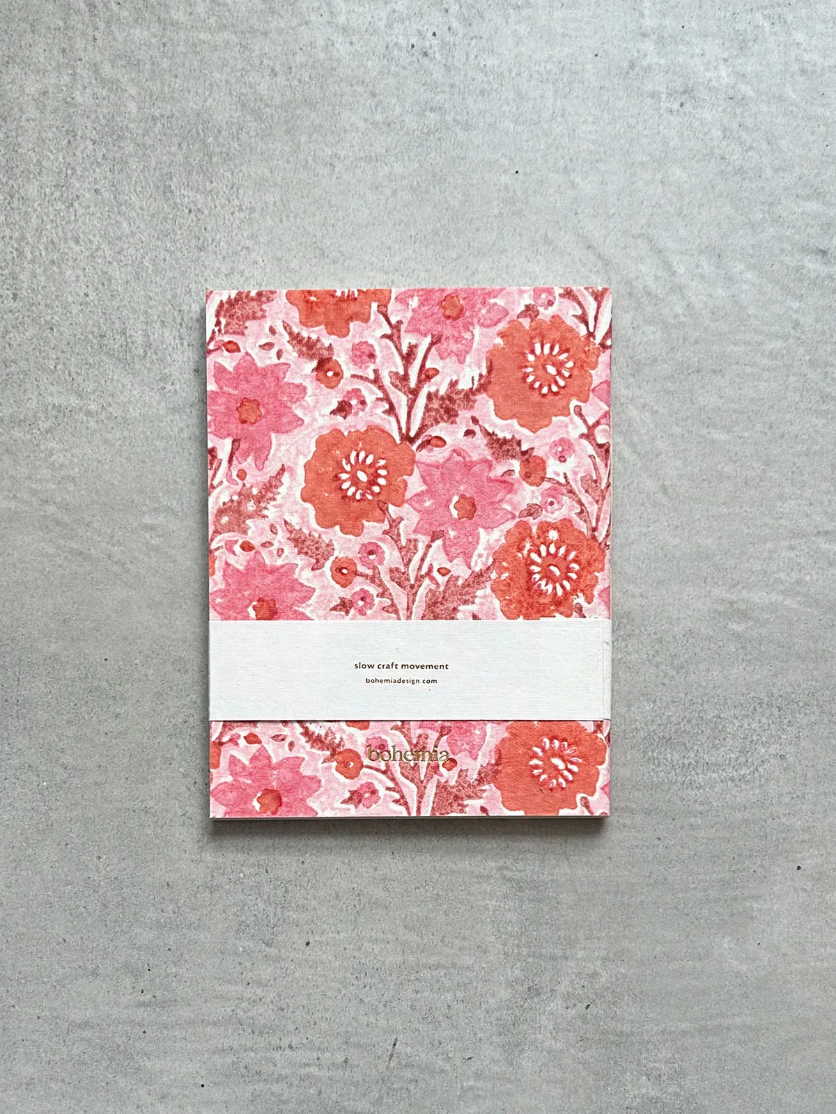 Floribunda Notebook, Vintage Pink