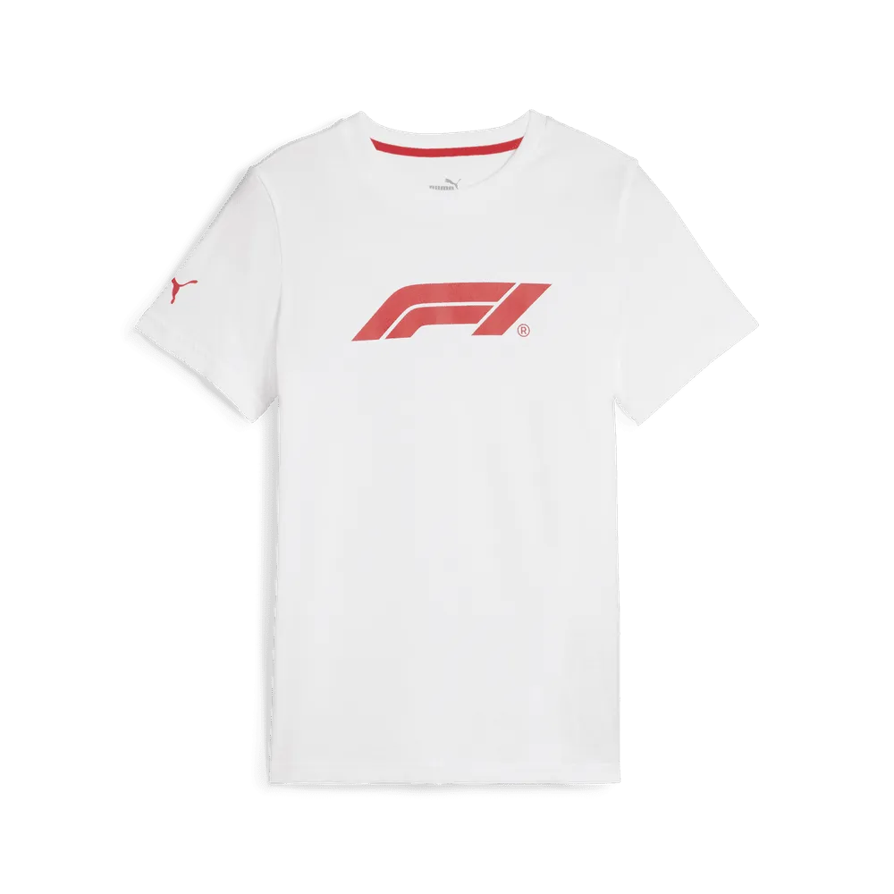 Formula 1 Tech Collection F1 Women's Puma Essentials Logo T-Shirt - Black/White