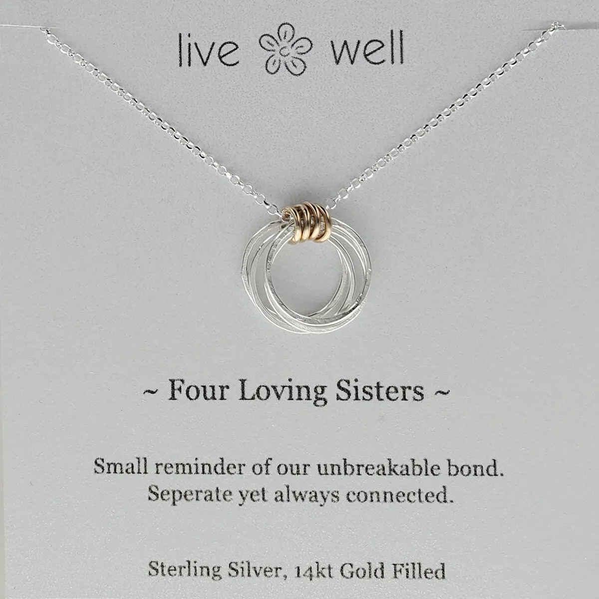 Four Loving Sisters Necklace By Live Well