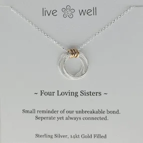 Four Loving Sisters Necklace By Live Well