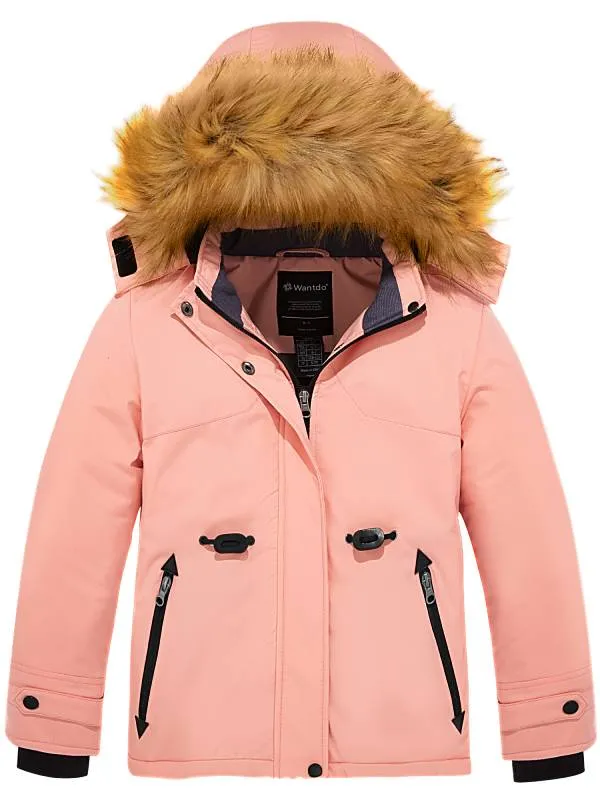 Girl's Warm Snow Coat Waterproof Ski Jacket Windproof Winter Parka