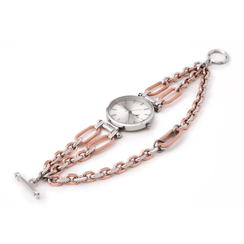 Go Gentle Watch with Chain [Pink gold]