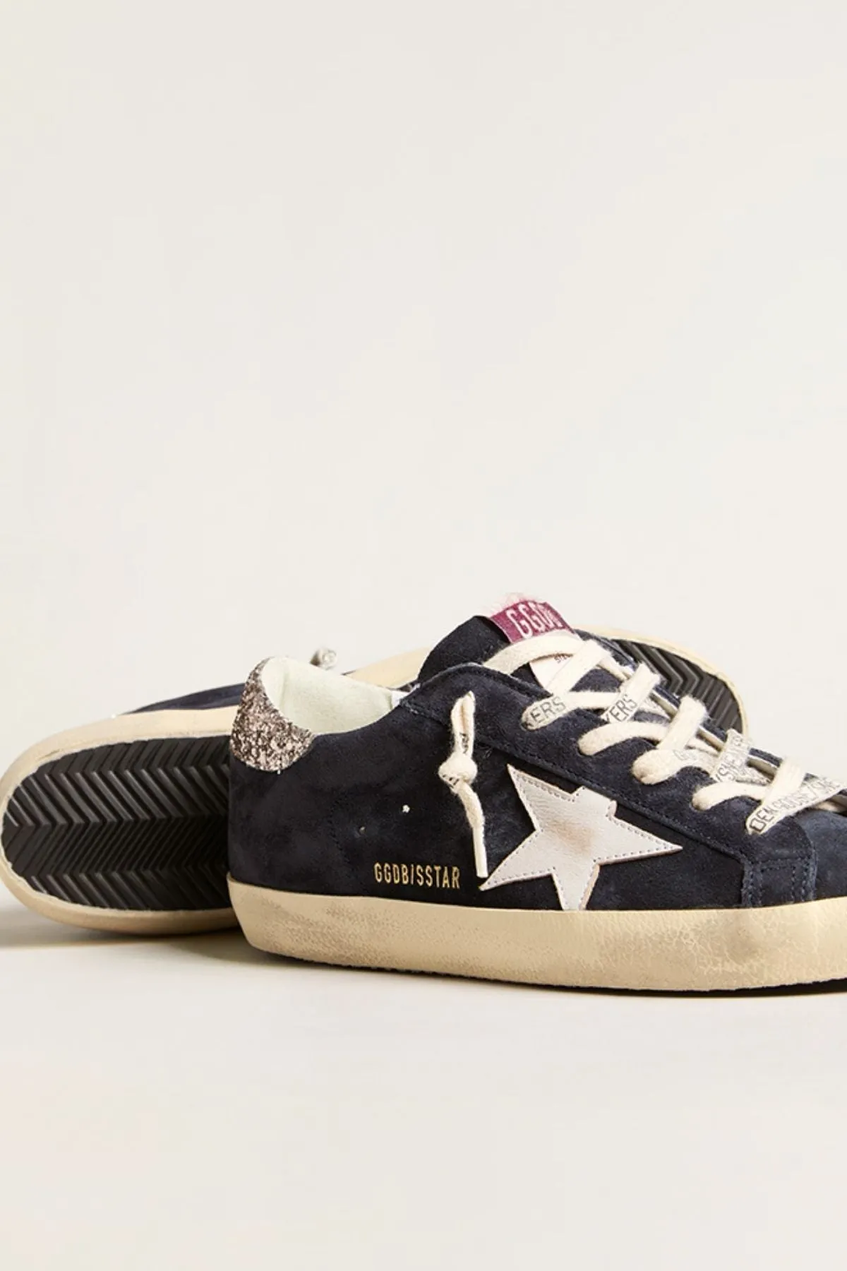 Golden Goose Super Star Sneaker - Blue/ White/ Silver