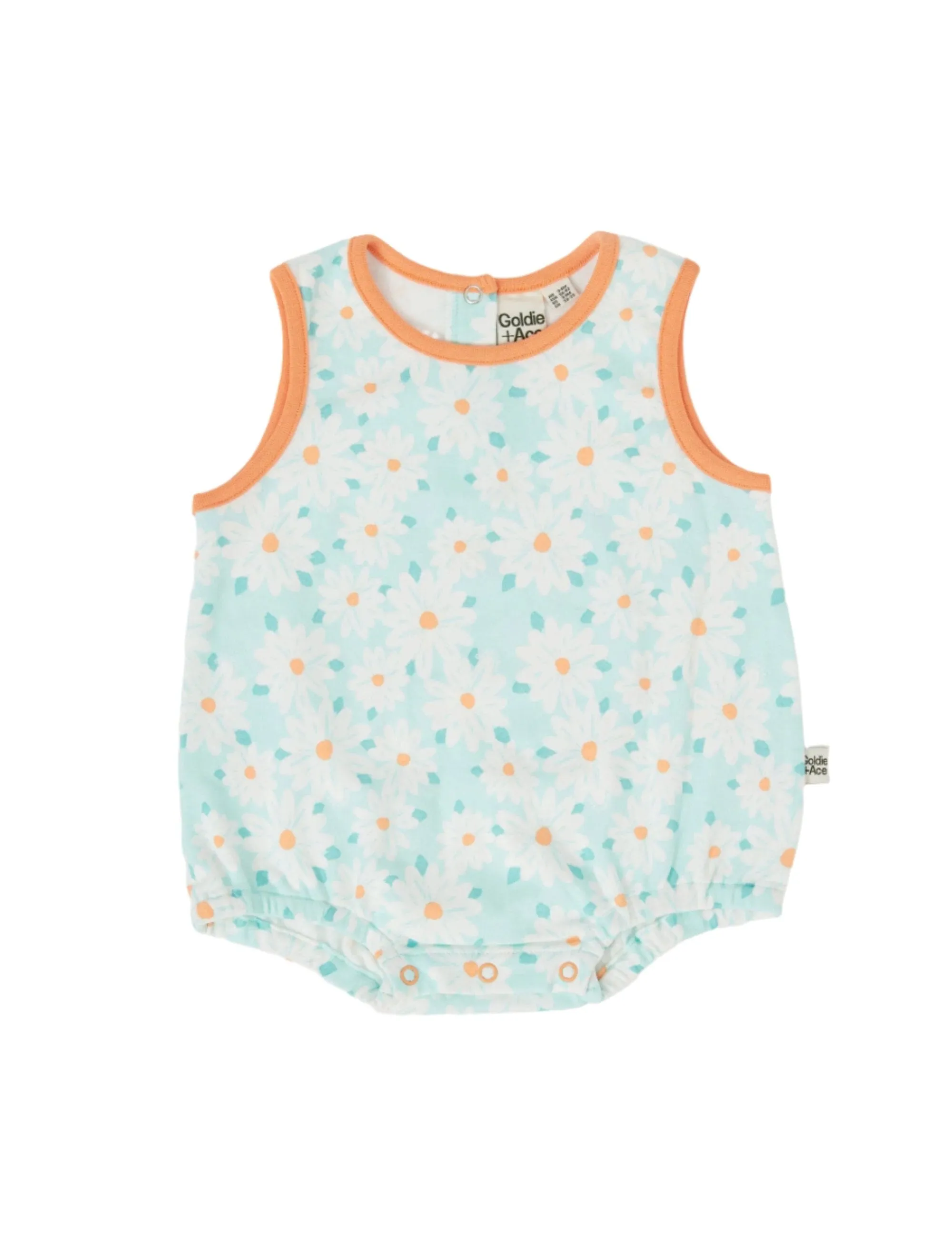 Goldie & Ace - Daisy Delight Bubble Romper Lagoon