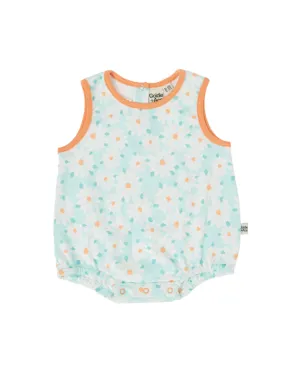 Goldie & Ace - Daisy Delight Bubble Romper Lagoon