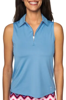 Golftini Polo S/less Zoo Blue